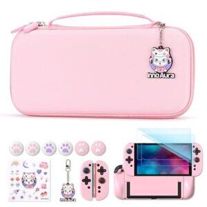 Nintendo Switch 2 Pink Accessories Bundle Set